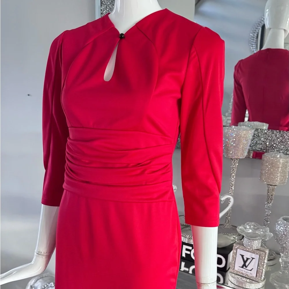 NWOT ❤️ Elegant Red Women's Dress - Picture 5 of 16